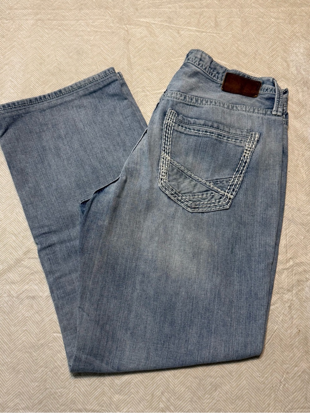 BKE Seth Men's Light Blue Bootcut Jeans